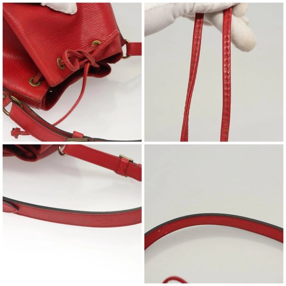 LOUIS VUITTON Epi Petit Noe Shoulder Bag Red M44107 LV Auth 122280 - Picture 16 of 16
